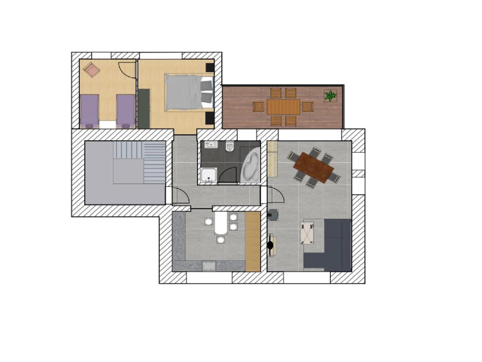 90 Qm Wohnung, 3 Zimmer, Balkon & Grosse Kueche - In Seenaehe, Schnell In Der Stadt Apartment
